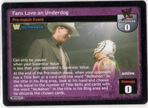 Fans Love an Underdog (Throwback)